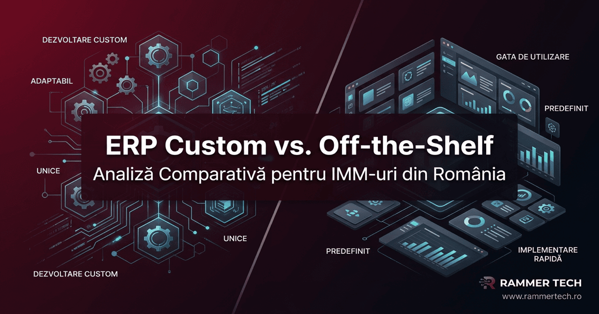 ERP custom vs. ERP off-the-shelf: ce alegi pentru IMM-ul tău?